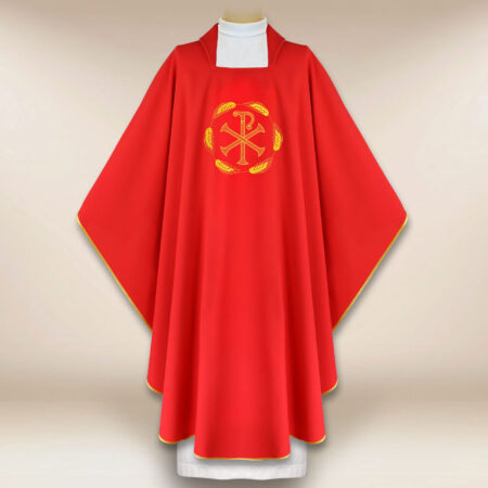 Embroidered Chasuble PX Red