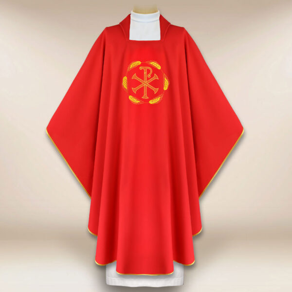 Embroidered Chasuble PX Red