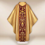 Chasuble with Embroidered Plush Band Lamb