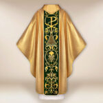 Chasuble with Embroidered Plush Belt Lamb