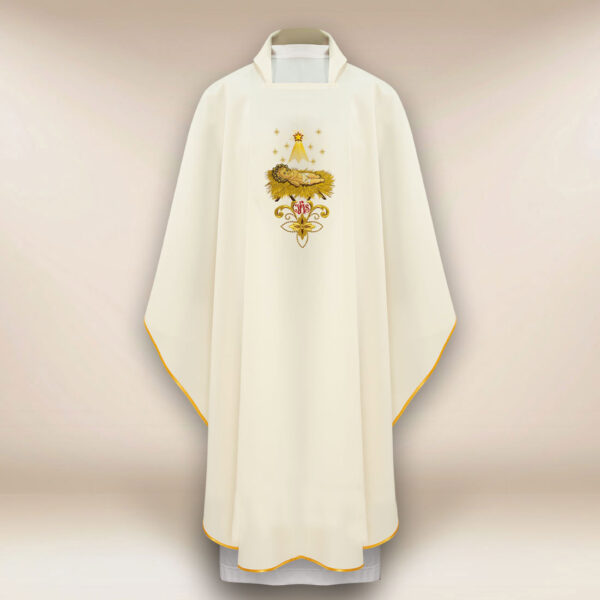 Embroidered festive chasuble