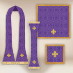 Roman Chasuble Replica Purple IHS
