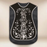 Roman Chasuble Replica Black IHS