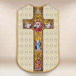 Roman Chasuble Replica Ecru Sacred Heart of Jesus