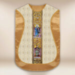 Roman Chasuble Replica Ecru Sacred Heart of Jesus
