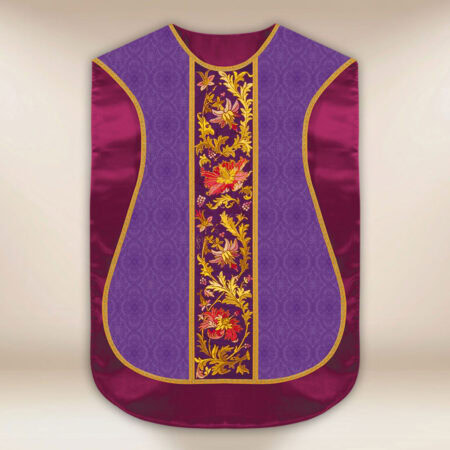 Roman Chasuble Replica Purple IHS