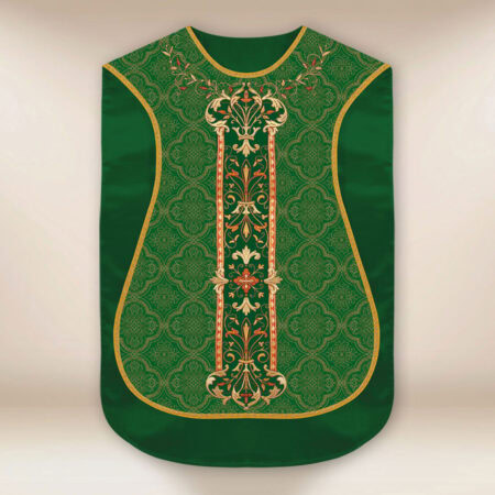 Roman Chasuble Replica Green IHS