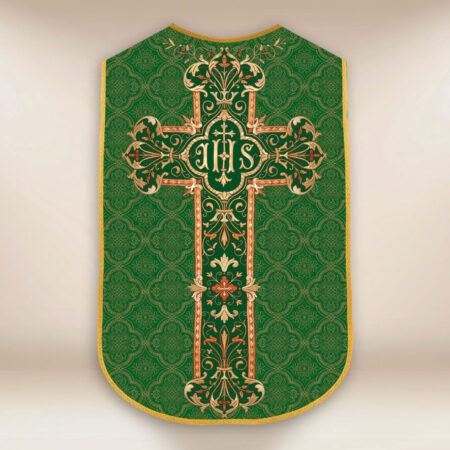 Roman Chasuble Replica Green IHS