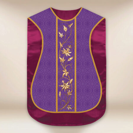 Roman Chasuble Replica Purple IHS