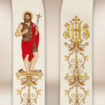 Embroidered stole with the image of St. John the Baptist