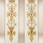 Embroidered stole with the image of St. John the Baptist