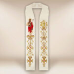 Embroidered stole with the image of St. John the Baptist