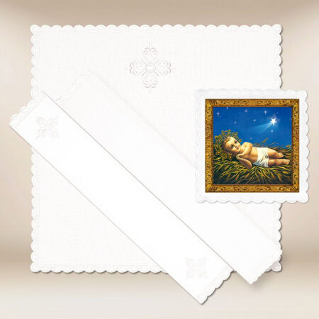 Chalice linen with the motif of the Infant Jesus
