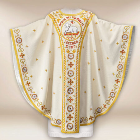 Embroidered Chasuble Lamb of God premium