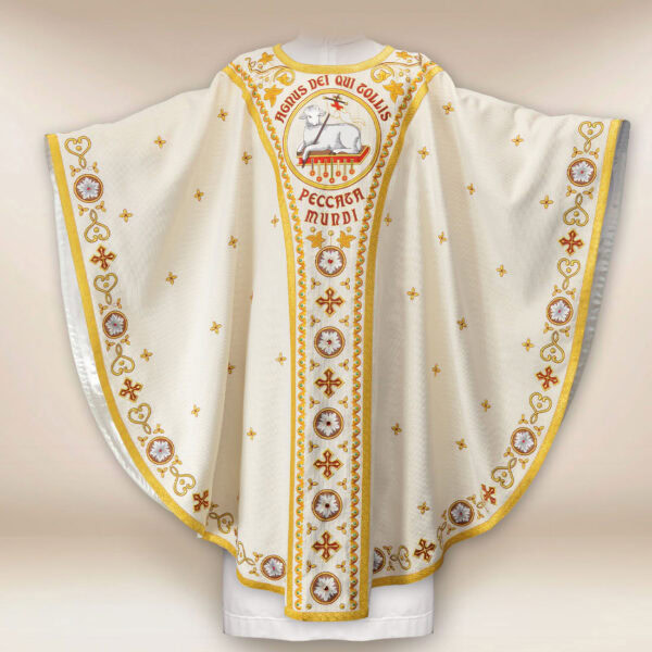 Embroidered Chasuble Lamb of God premium