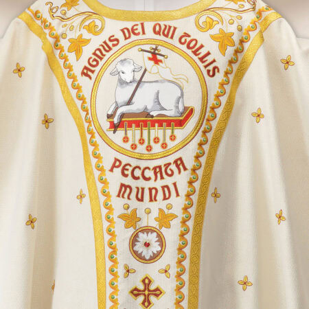 Embroidered Chasuble Lamb of God premium