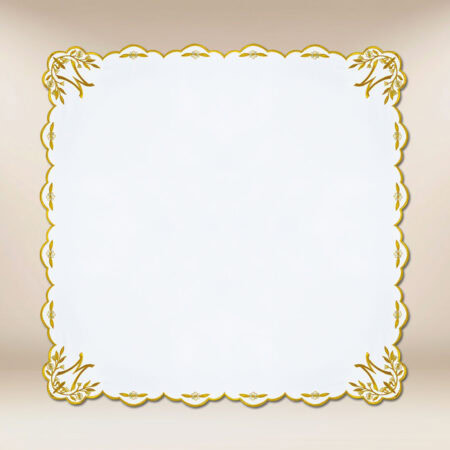 Embroidered napkin "Ave Maria" Gold 110X110