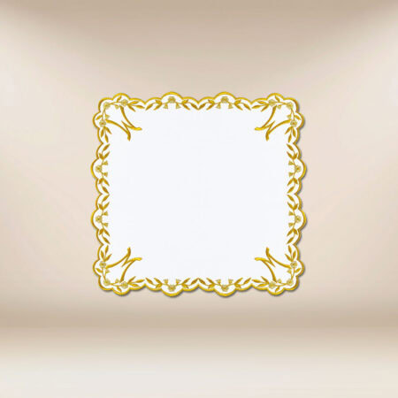 Embroidered Napkin "Ave Maria" Gold 45X45