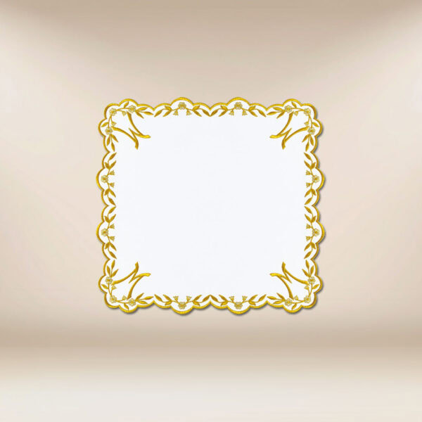 Embroidered Napkin "Ave Maria" Gold 45X45