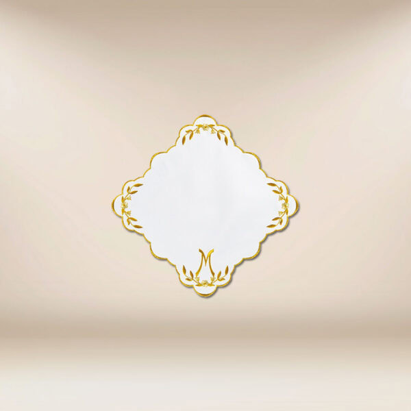 Embroidered Napkin "Ave Maria" Gold 32X32