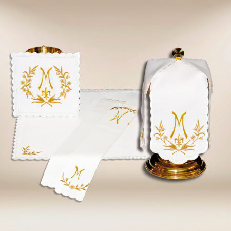 Ave Maryja chalice linen set