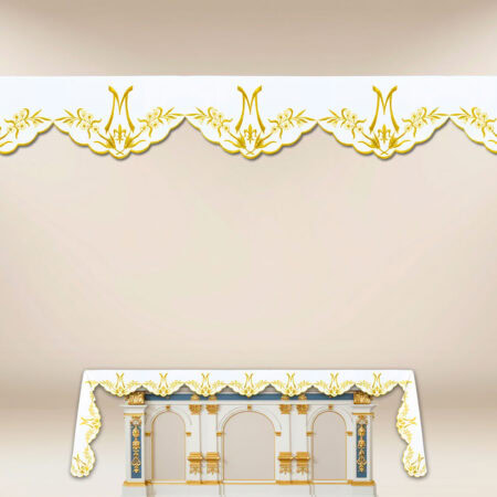 Marian Altar Cloth with Embroidery on Three Sides 512x115cm