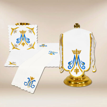 Royal Marian chalice linen set