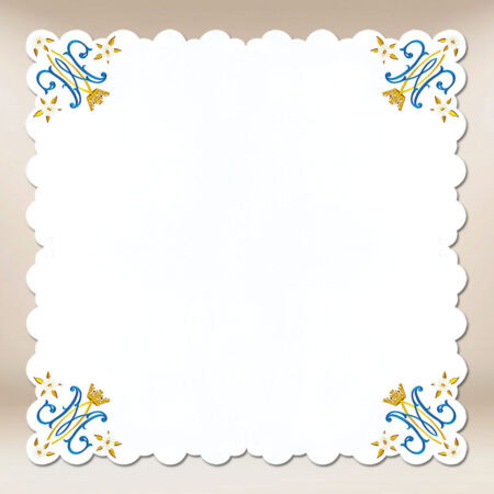 Embroidered "Mater Dei" Napkin 95X95