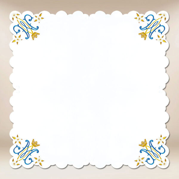 Embroidered "Mater Dei" Napkin 95X95