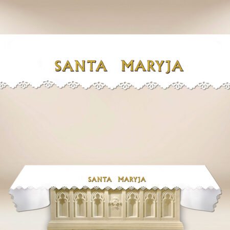 Obrus foto wycinany laserowo “Santa Maryja”