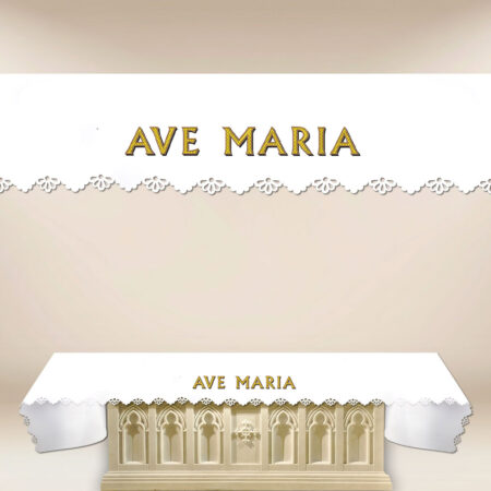 Obrus foto wycinany laserowo “Ave Maria”