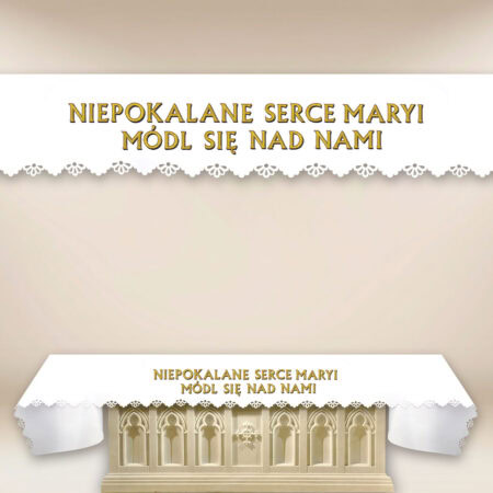 laser-cut altar cloth