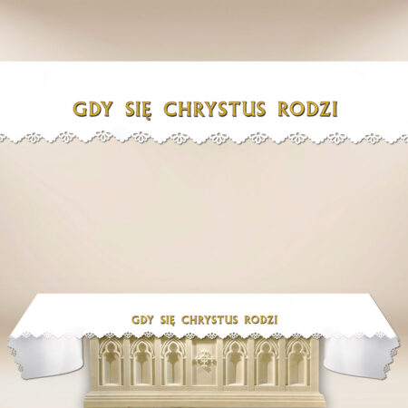 laser-cut photo altar cloth