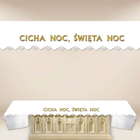 laser-cut photo altar cloth