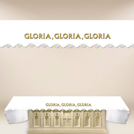 laser-cut altar cloth