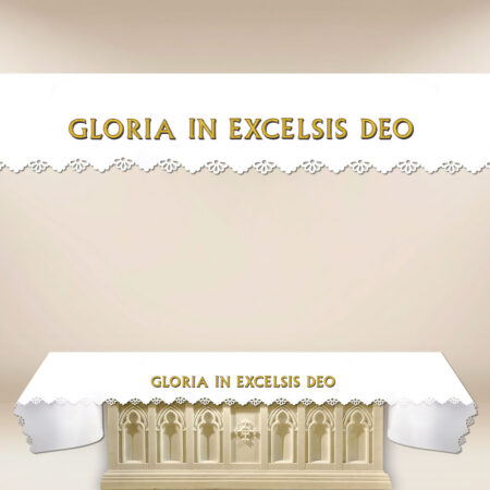 Laser-Cut Photo Tablecloth "Gloria In Excelsis Deo"