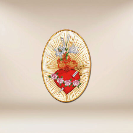 Embroidered Application Heart of Mary