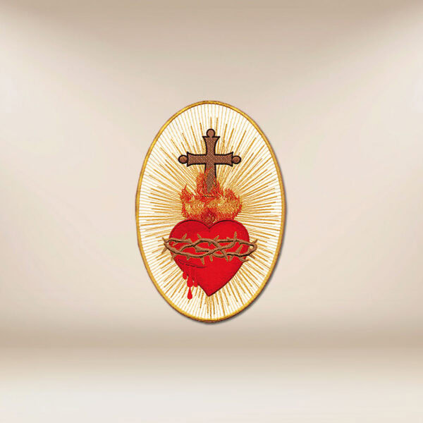 Embroidered Application Sacred Heart of Jesus