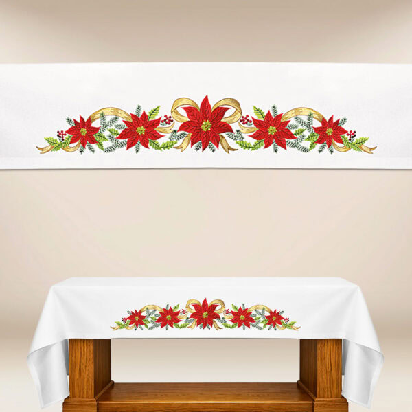 Embroidered altar cloth Holy Family
