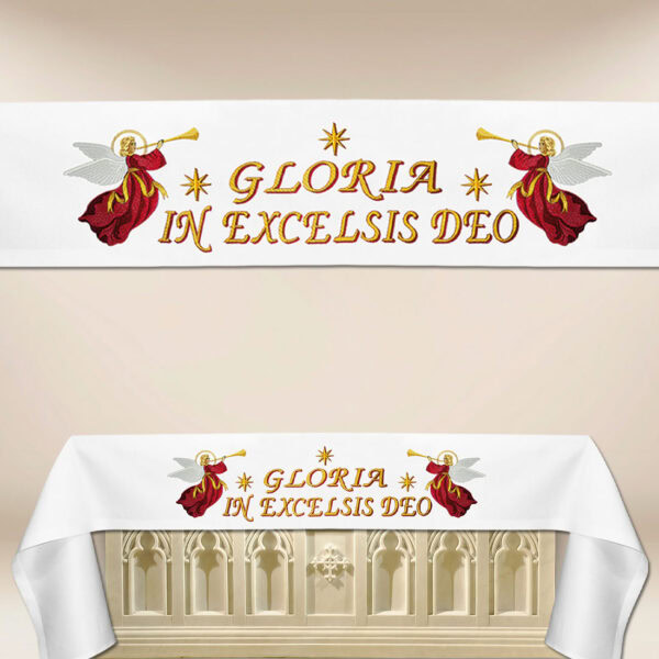 Tablecloth with Christmas embroidery