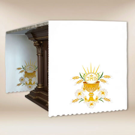 Altar Cloth with Side Embroidery "Holy Communion"