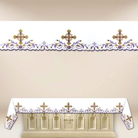 Lenten embroidered altar cloth
