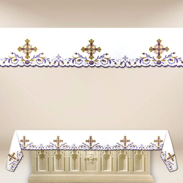 Lenten embroidered altar cloth