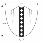 Chasuble with Embroidered Plush Belt Lamb