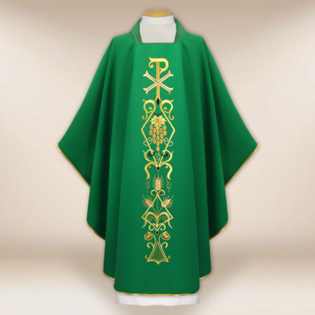 PX Green Liturgical Chasuble