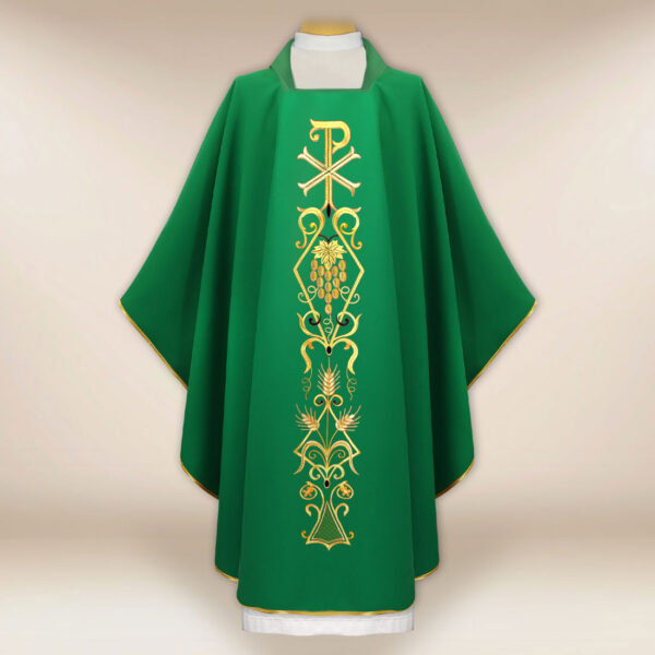 PX Green Liturgical Chasuble