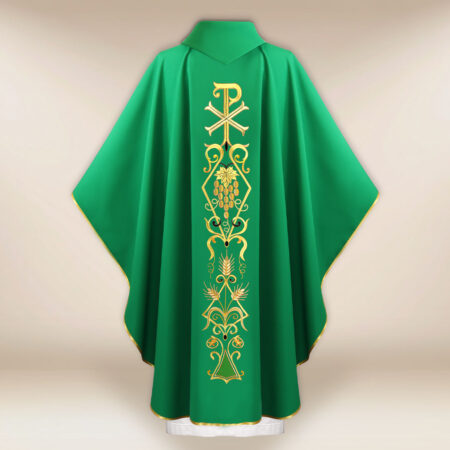 PX Green Liturgical Chasuble