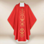 Liturgical Chasuble with Cross Motif