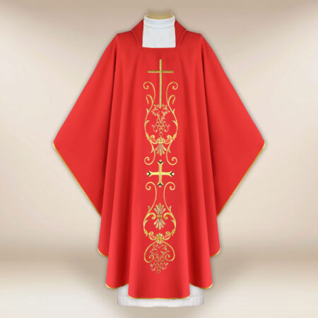 Liturgical Chasuble with Cross Motif