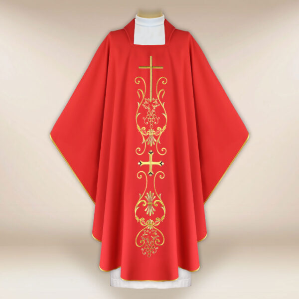 Liturgical Chasuble with Cross Motif